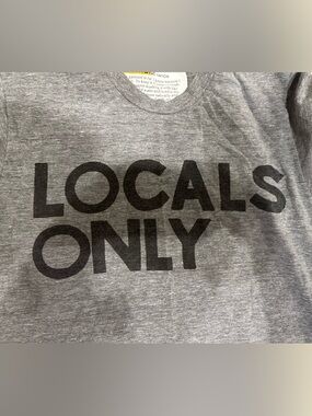 Aviator Nation Gray Tee with Yellow & Orange Tag